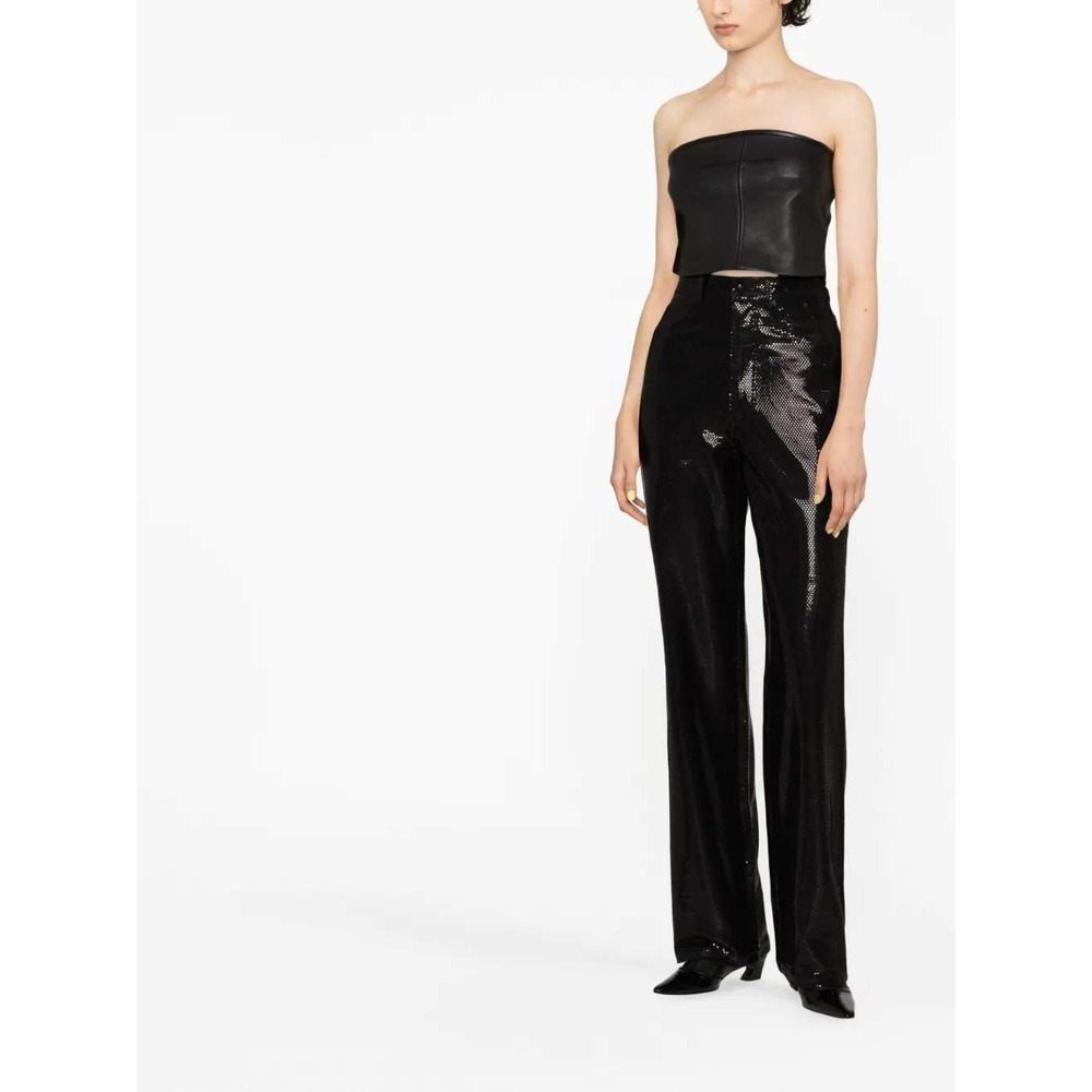 ROTATE Birger Christensen Sequin Wide Leg Pants